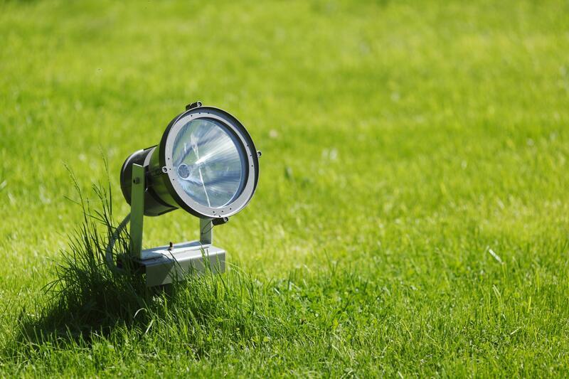 Landscape Light in Front Yard of home in Wayne County